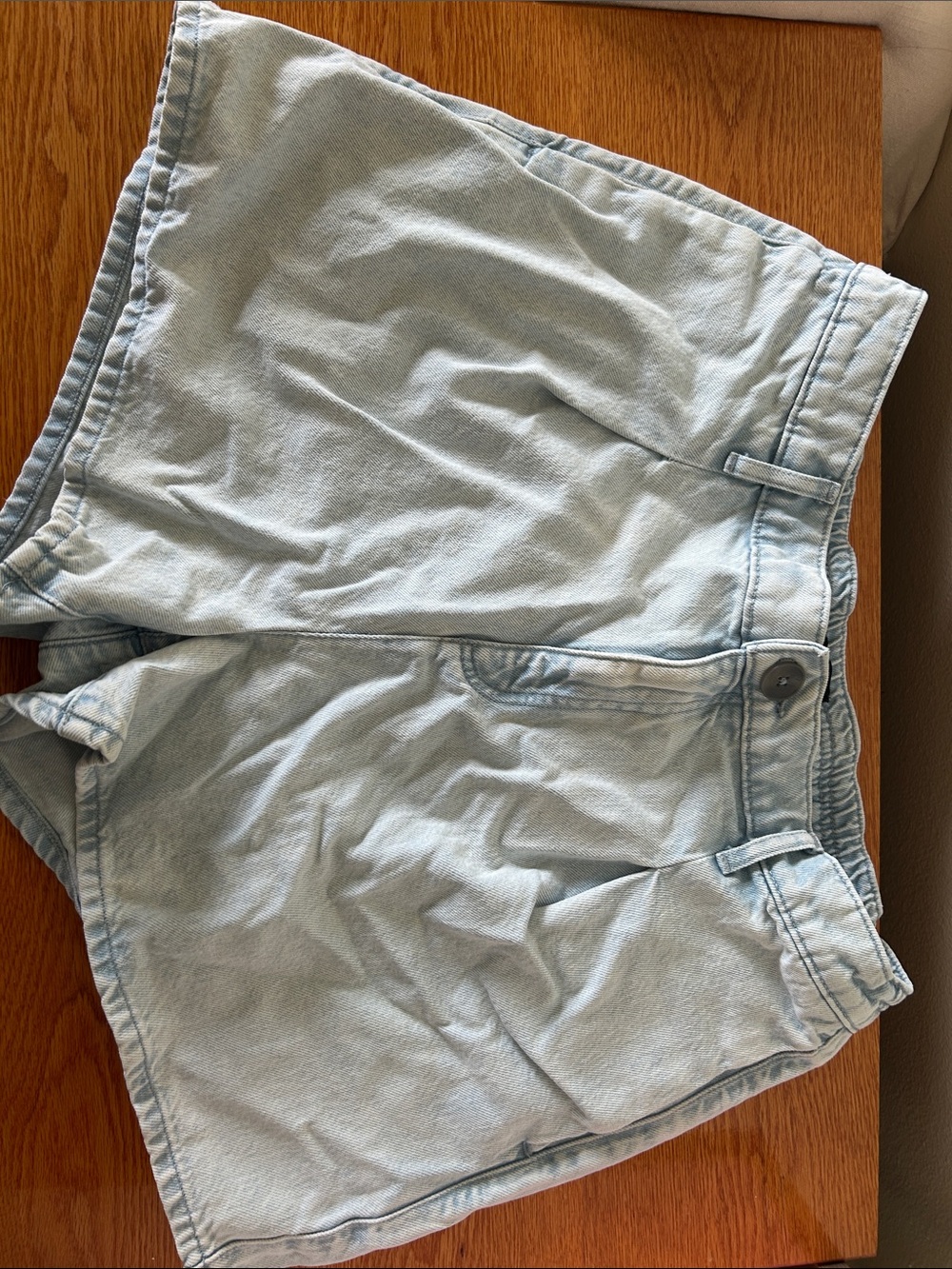 Express Light Blue Denim Jean Shorts